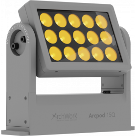 Proyector LED compacto 15x10W RGBW / Fc para exteriores IP66 wash para instalaciones exteriores