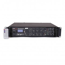 Amplificador de PA con reproductor de MP3 y salida de altavoz de altavoz 70 / 100V o 4/16 OHM-POTENCIA DE OUTPUTE 180 W RMS- Six