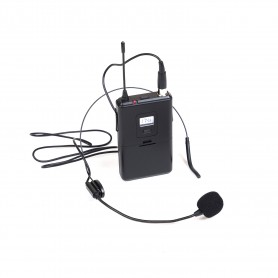 Transmisor del paquete corporal para el sistema inalámbrico BE5035- 200 canales de UHF seleccionables: Rango de frecuencia: 604-