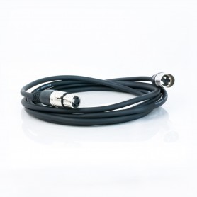 Cable de audio ruido, de alta calidad, cableado con conectores XLR macho y XLR hembra. Útil para vincular un mezclador de audio 