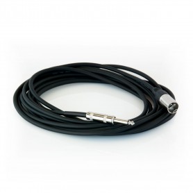 Cable de audio ruidoso, alta calidad, cableado con conectores Male XLR y Mono Jack 6.3mm. Longitud 6 metros.- Paquete: 40 piezas