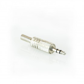 Conector Mini Jack 3.5mm, estéreo.- Paquete: 100 piezas cada bolsa de polietileno