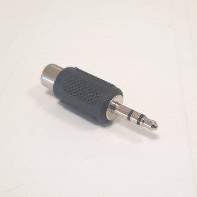 Adaptador ABS / METAL: Socket RCA - & GT Paquete STEREO MINI JACK 3,5 mm: paquete: 100 piezas cada bolsa de polietileno