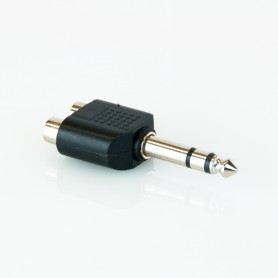 Adaptador ABS / Metal: 2 x Socket RCA - & GT Paquete de conector estéreo 6,3 mm: paquete: 100 piezas cada bolsa de polietileno